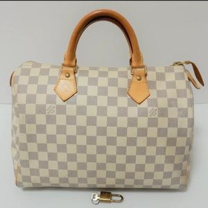 AUTHENTIC LOUIS VUITTON SPEEDY 30 LOCK PRELOVED